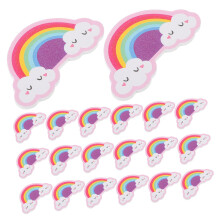 Mikinona 20pcs Rainbow Nail Files Professional Manicure Tools for Fast Shaping and Smoothing