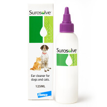 Surosolve Cat and Dog Ear Cleaner - Non-Irritating Ear Cleaning Solution for Removing Dirt and Wax - Easy to Apply - Promotes a Healthy Balance of Mi