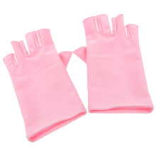 UV Protection Gloves for Gel Manicure Half Finger Design Breathable Fabric for Nail Lamp and Salon