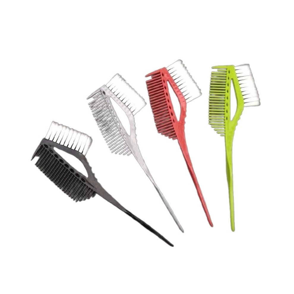 Professional Hair Dye Brush with Comb for Precise Application and Easy Sectioning, Color Random