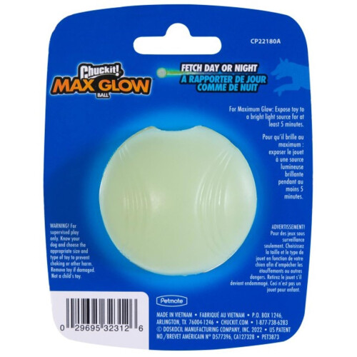 Chuckit! CHUCKIT Max Glow Balls, Small (Package may vary) 1