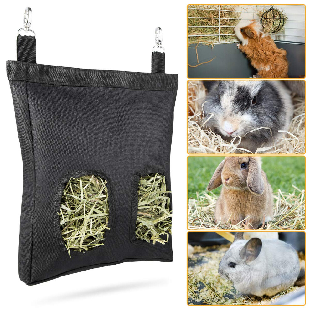 Geegoods Rabbit Hay Feeder Bag, Guinea Pig Hay Feeder Storage ，Hanging