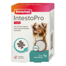 Beaphar – IntestoPro Prebiotic Stool Firming Tablets for Medium and Large Dogs (