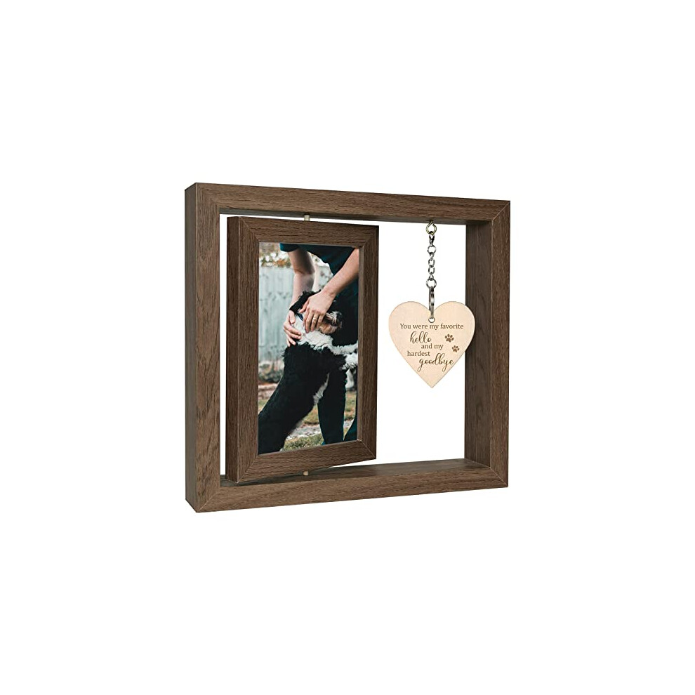 Eyitupc Hardest Goodbye Pet Memorial Frame 4X6 - Dog Memorial Gifts For Loss O
