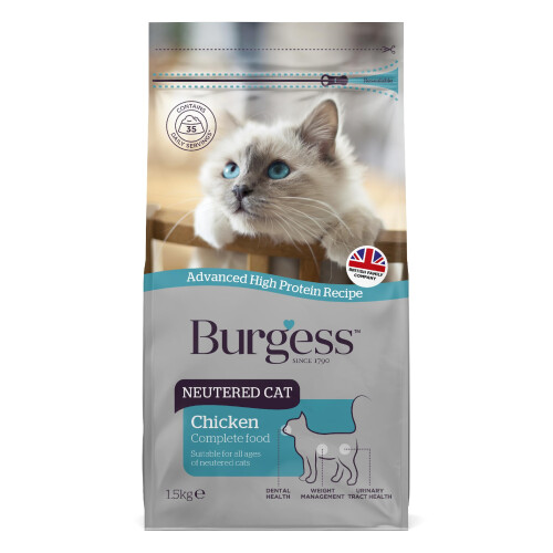 Burgess Burgess Cat, Neutered with Chicken, 3 Kg
