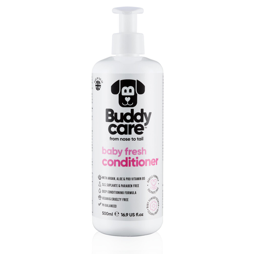Buddycare Baby Fresh Dog Conditioner (500Ml) Made With Aloe Vera, Arga