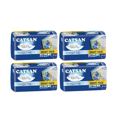Catsan CATSAN Hygiene Plus Smart Pack 4 x 2 x 4 L