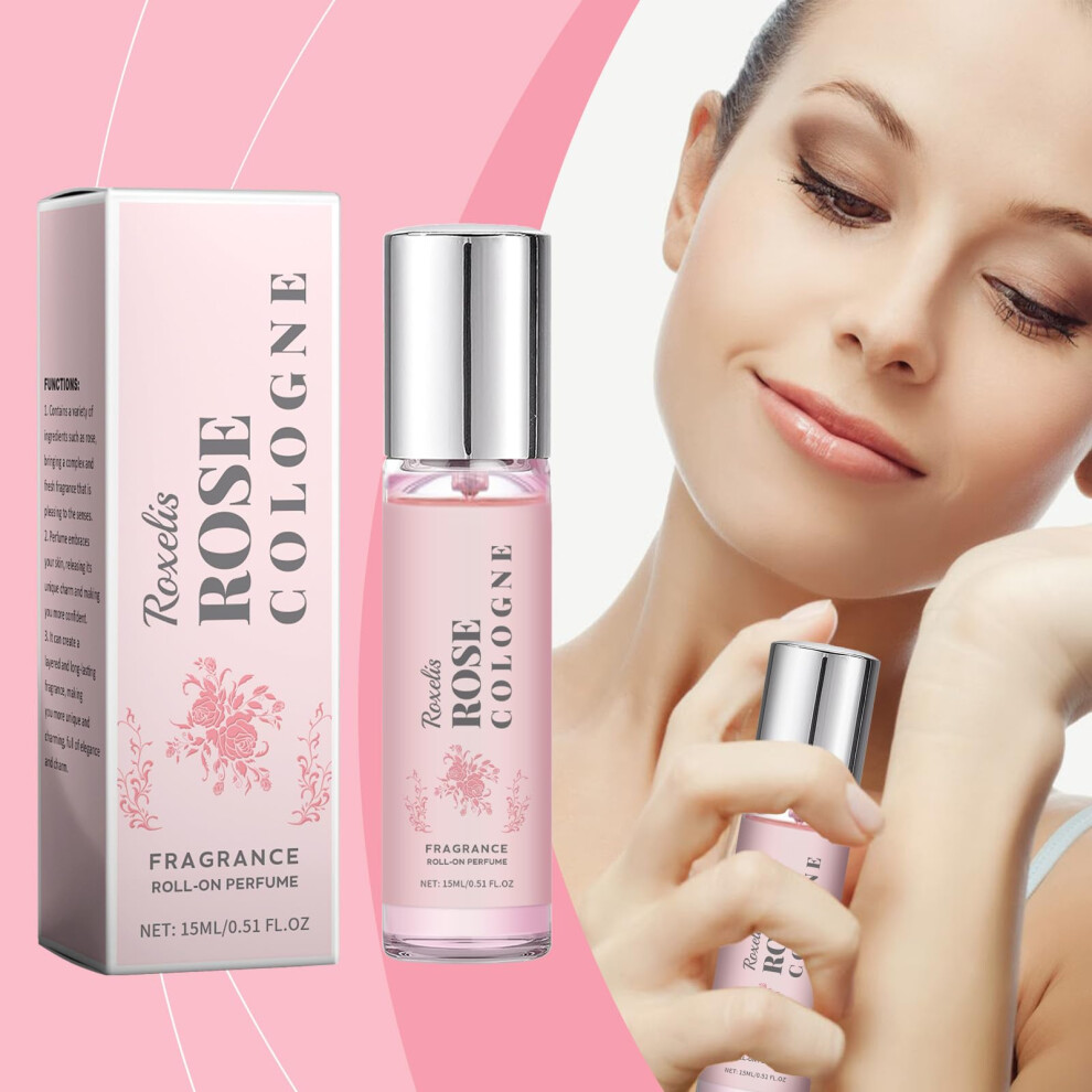 Pheromone Perfume for Women Rose Scent Long Lasting Pheromone Infused Roller Ball 20ml