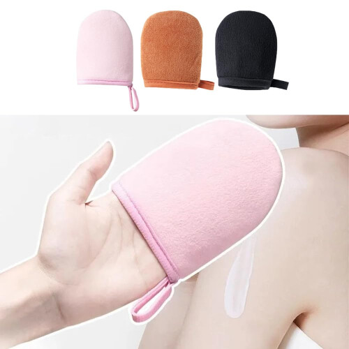 6 Pack Self Tanning Mitt for Mousse and Lotion, Compact Microfiber Self Tanner Applicator Gloves 2