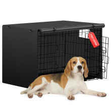 Iubyceh 30 Inch Heavy Duty Dog Crate Cover, Waterproof Oxford Fabric P