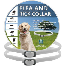 2 PCs Dog Collar Repellent:Adjustable Collars for Dogs, Water-Resistant for Puppies Small Medium Large Dogs,blue