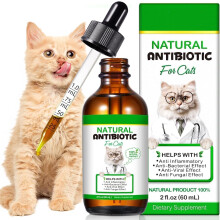 Bibonse Cat Antibiotics for Infections, Natural Antibiotics for Cats, Supports Immune & Cat Allergy Itch Relief, Pet Antibiotics Supplement,