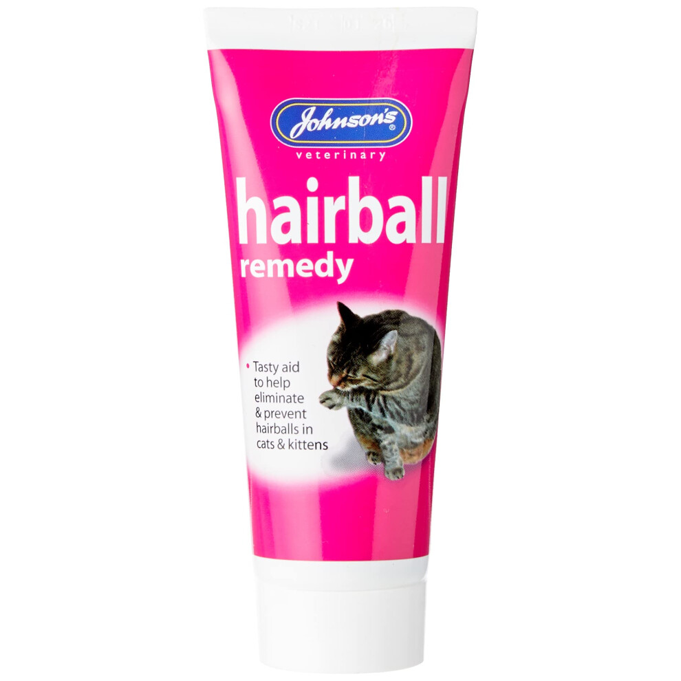 Johnsons Vet Hairball Remedy Malt-Flavoured Paste For Cats And Kittens, 50G Tube
