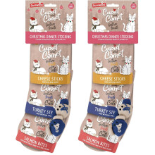 Rosewood Cupid & Comet Christmas Dinner Cat Stocking, Cat Treats & Cat