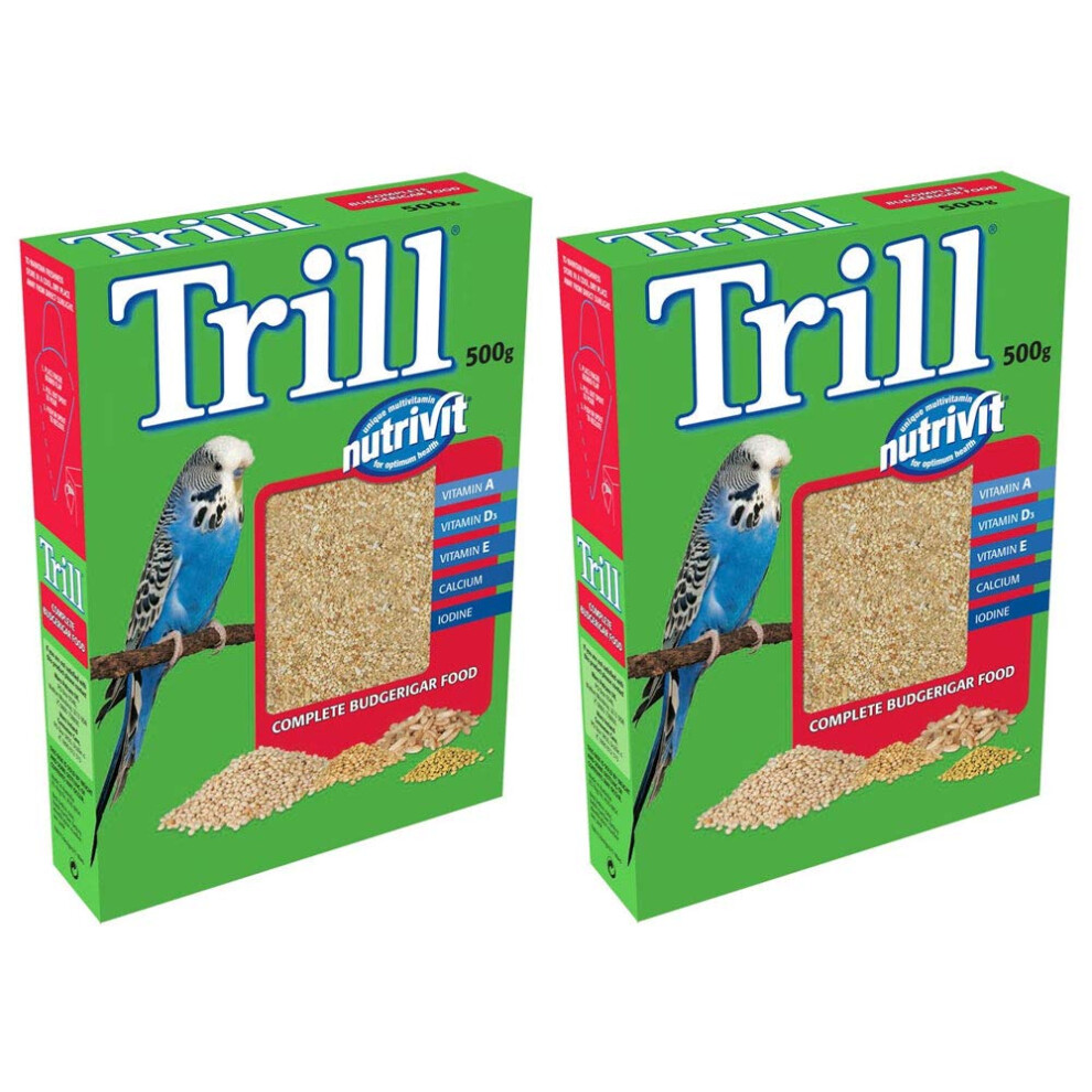 Bird Supplies Trill Nutrivit Complete Budgie Food With Vitamins 500G (