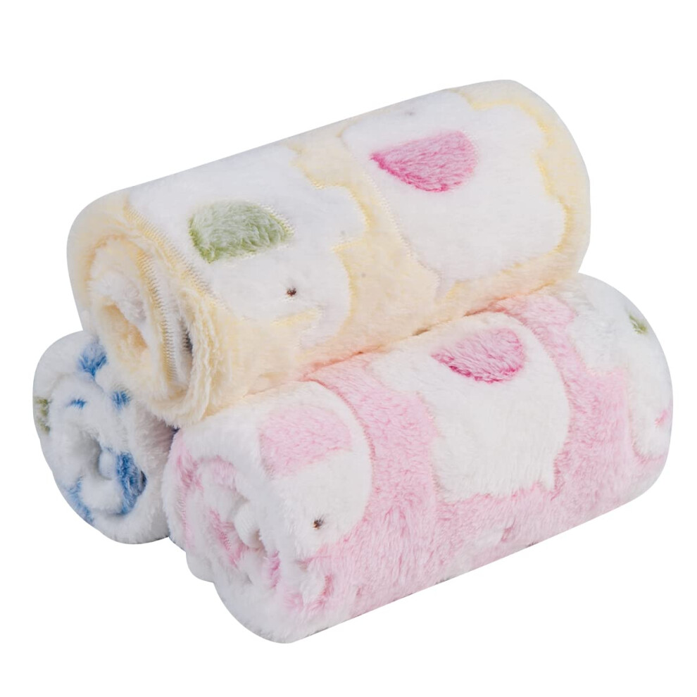 Pet Soft Dog Blankets Washable, Fluffy Cats Puppy Blankets Small, 3Pack Warm And Soft Pet Throw For Dogs And Cats(3S)