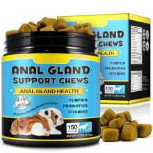 Anal Gland Support Chews For Dog, 150 Counts Anal Glands Dog Supplemen