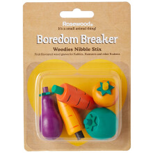 Rosewood Boredom Breaker Woodies Nibble Stix, Pack of 5, Rabbit Toys & Small Animal Toys