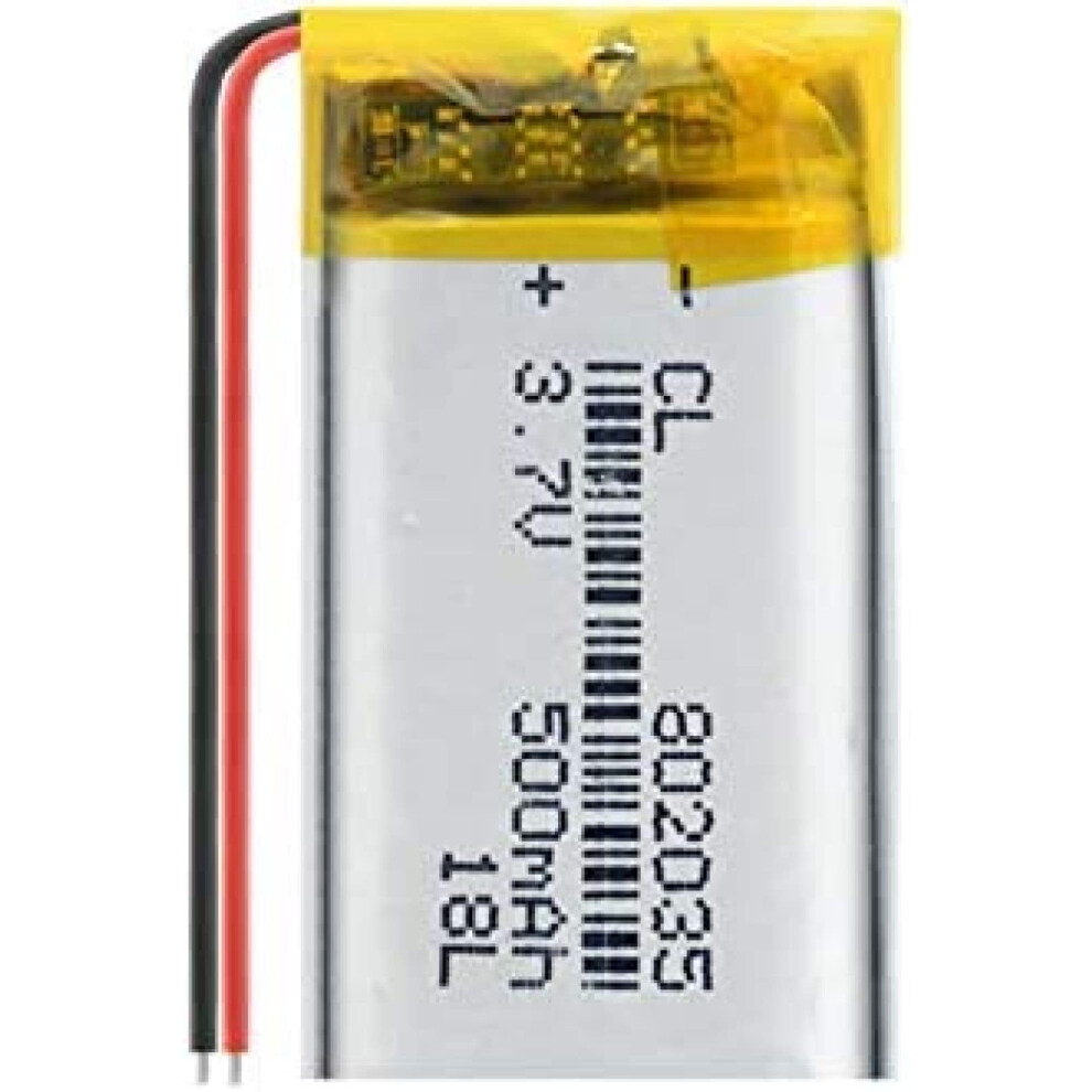 Lipo Battery 3.7V 500Mah 802035 Rechargeable Pack For Mp3 Mp4 Gps Small Electronics, 4Pcs 9070919991721