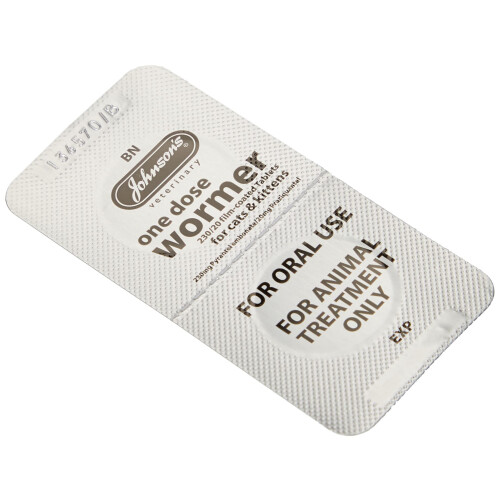 Johnson's One Dose Wormer for Cats and Kittens, 2-Piece 2