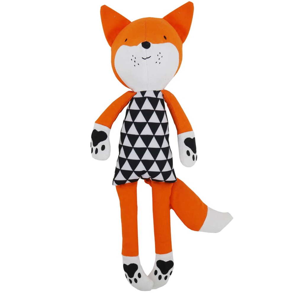 New Rosewood Mr Fox, Plush Interactive Dog Toy - Orange