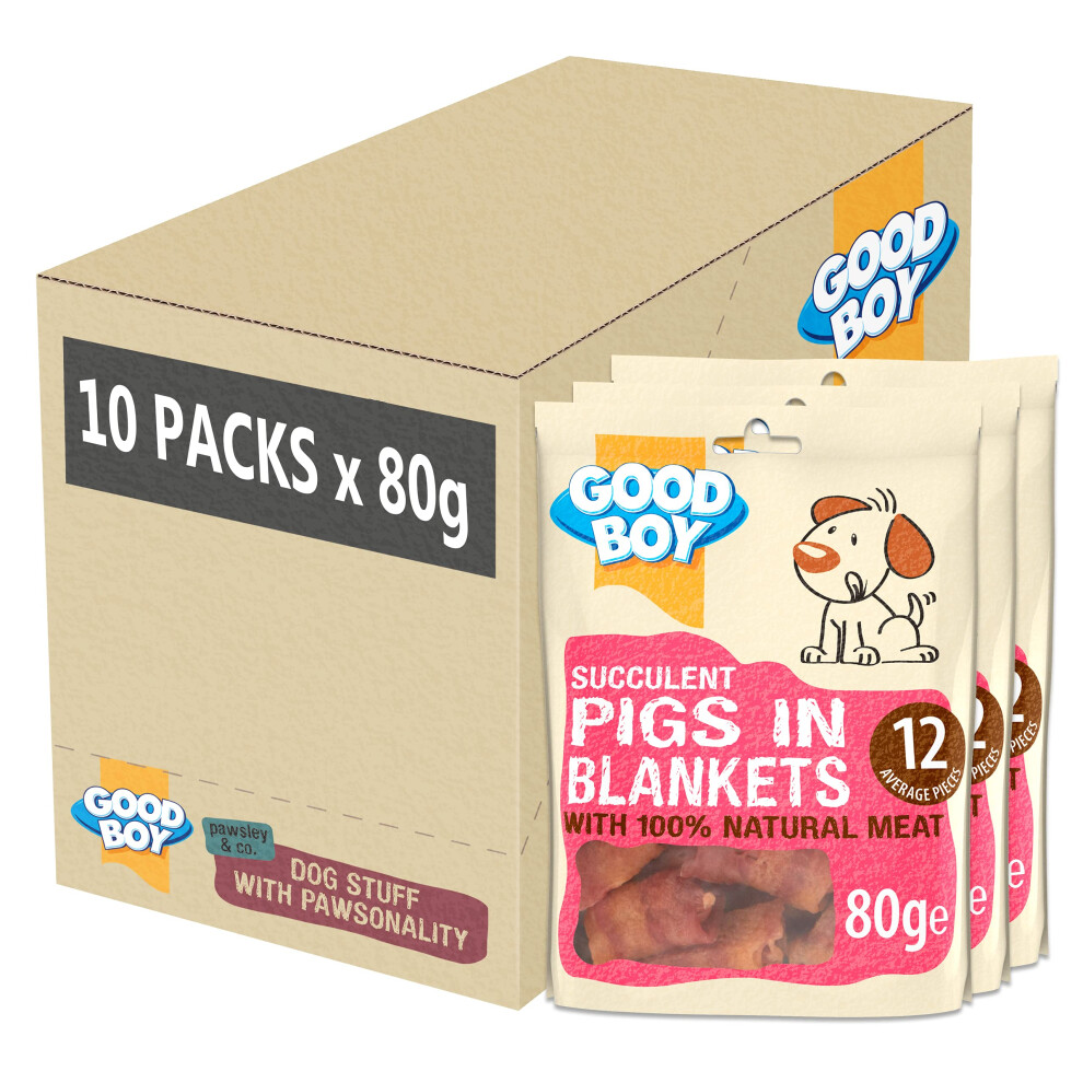 New Good Boy Boys Good - Succulent Pigs In Blankets - Dog Treats - Made With 100% Na