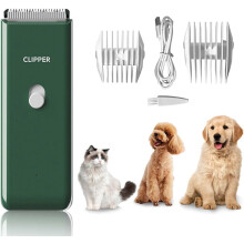 Dog Clippers Pet Grooming Clippers Kit,Low Noise Shaver Portable Electric USB Re
