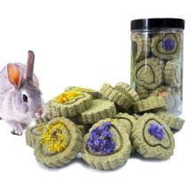 Rabbit Chew Toys for Teeth, FIPASEN 18PCS Natural Timothy Hay Chew Toy, Improve Dental Health for Bunny/Chinchilla/Guinea Pig/Hamsters/Holland Lop, S