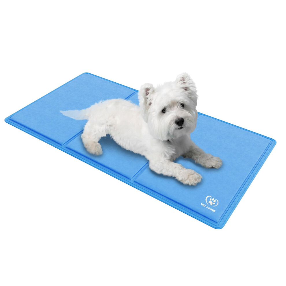 Pet Adore Dog Cooling Mat – Soft Thick Foam Supportive Gel Self Coolin