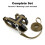 Plutus Pet Adjustable Cat Harness and Lead Set, with Leather Trim 2