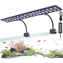 AQQA LED Aquarium Light, 24/7 Mode Clip on Fish Tank Light, Full Spect
