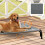 DOPEDIO Raised Dog Bed Light Gray XL Size Cooling Breathable Elevated 3