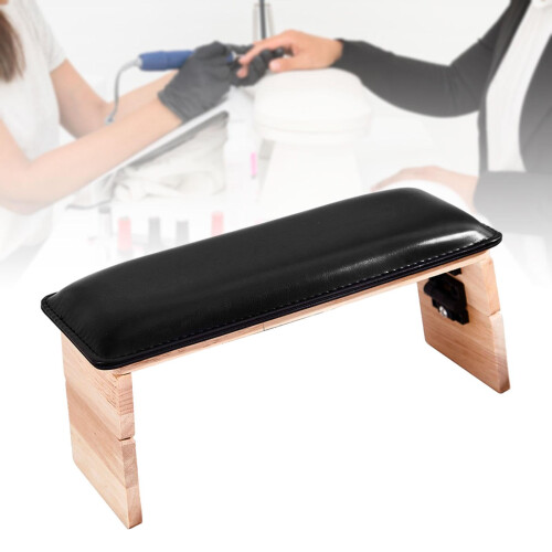 Nail Arm Rest with Adjustable Height PU Leather Cushion for Manicure, Foldable Ergonomic Support 1