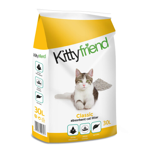 Sanicat Kittyfriend Classic absorbent Cat Litter 30 Litre