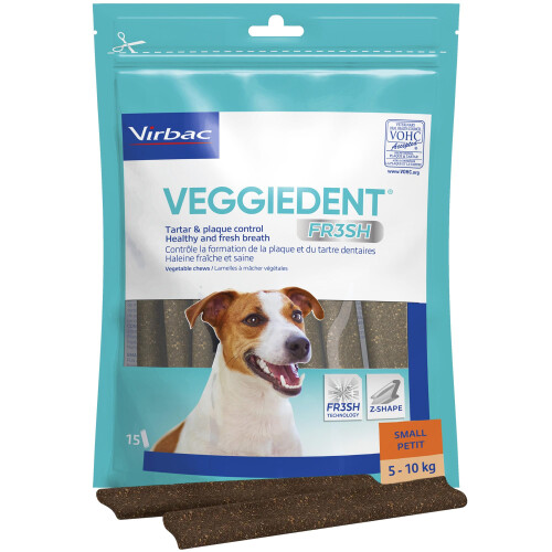Virbac Veggiedent VN100759 Snack Fresh Strips, S