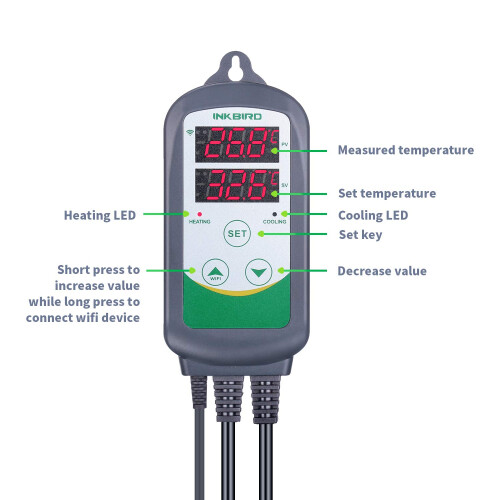Inkbird Digital Wireless Thermostat, ITC-308-WiFi Temperature Controll 2