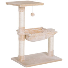 PawHut Cat Scratch Post with Bed Cat Tree for Indoor Cats Sisal Scratc