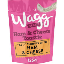 Wagg Ham & Cheese Toastie Dog Treats 125g (Pack of 7)
