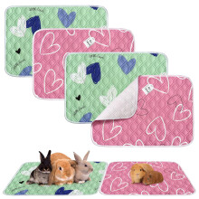 4 Pack Guinea Pig Cage Liner Guinea Pig Bedding Reusable Fast Absorben