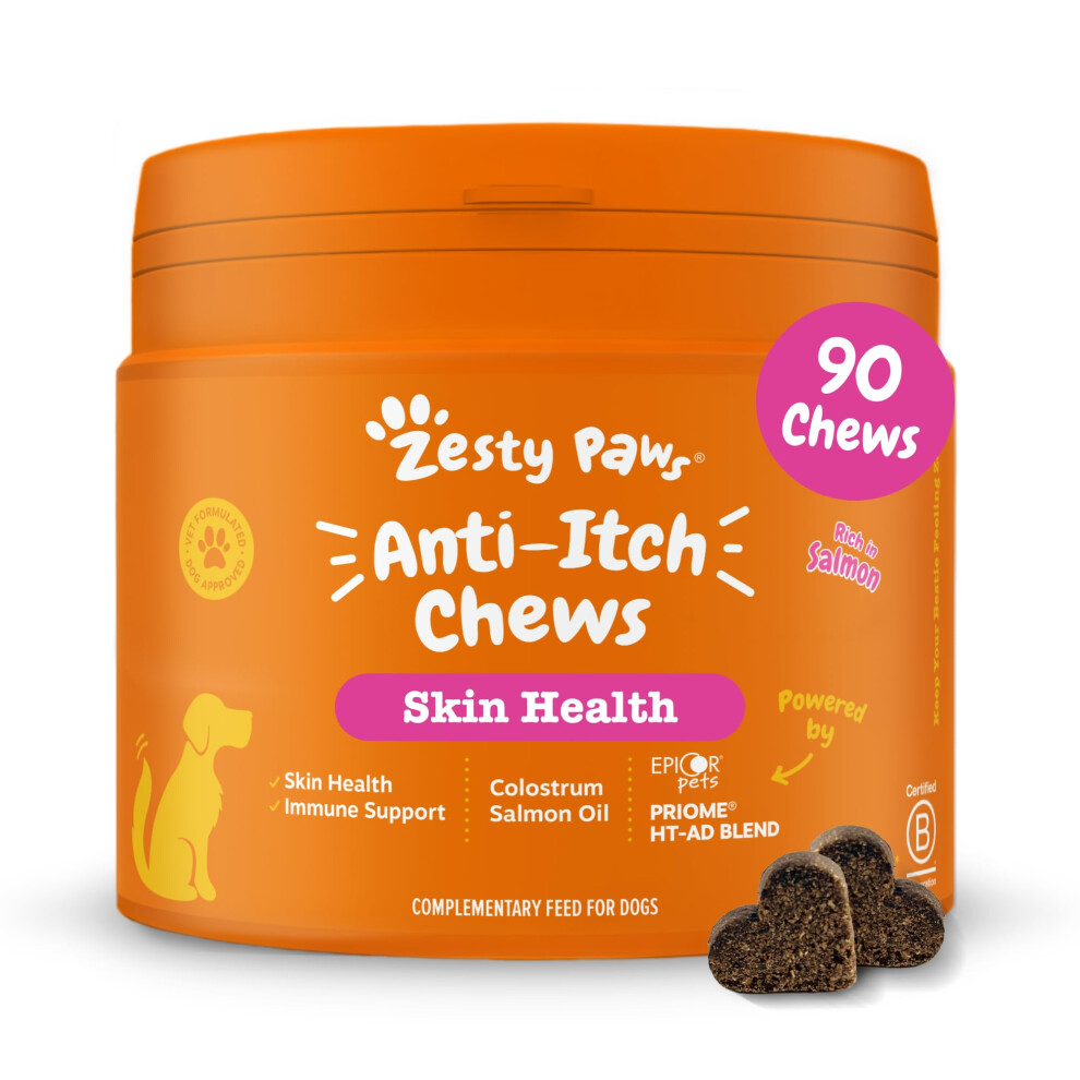 Zesty Paws Anti-Itch Chews For Dogs | Soothes Itchy Skin, Paws & Ears