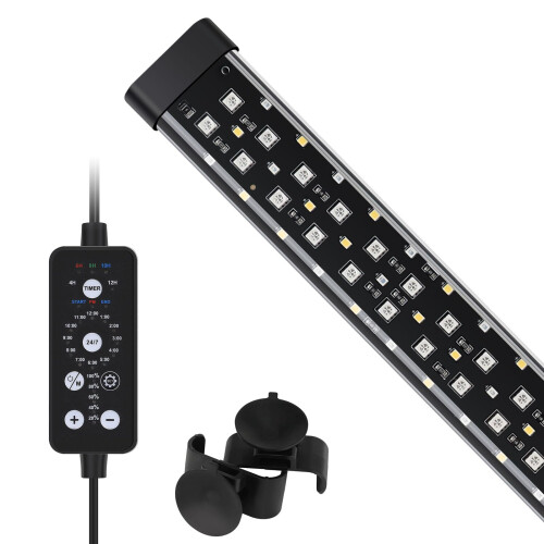 hygger Submersible Aquarium LED Light,Full Spectrum 24/7 Mode Fish Tan