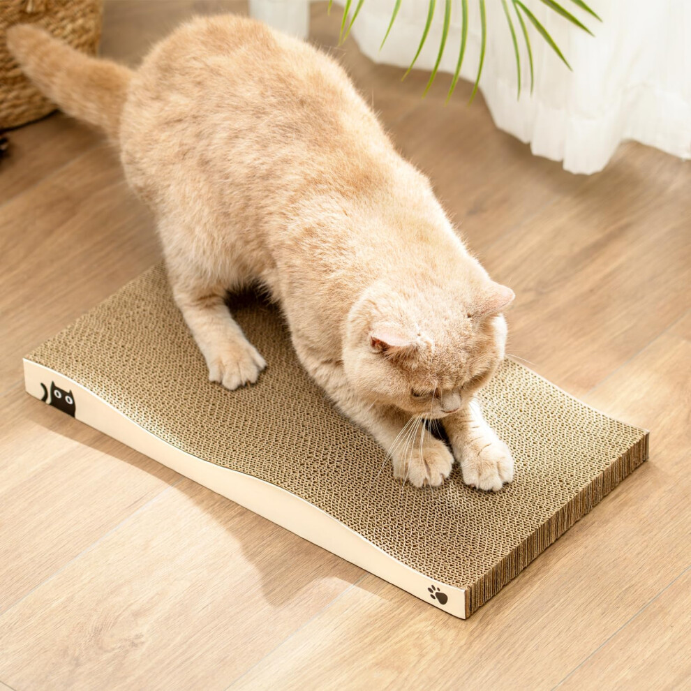 Coching Cat Scratching Board, Corrugated Cardboard Cat Scratcher For Indoor Ca
