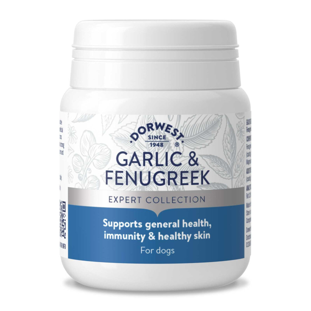 Dorwest Herbs Garlic and Fenugreek Tablets for Dogs 100 Tablets