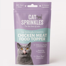 Cat Sprinkles Natural Chicken Meat Food Topper for Cats | Real Meat, Human-Grade | 100+ Servings | Hydrolysed Protein