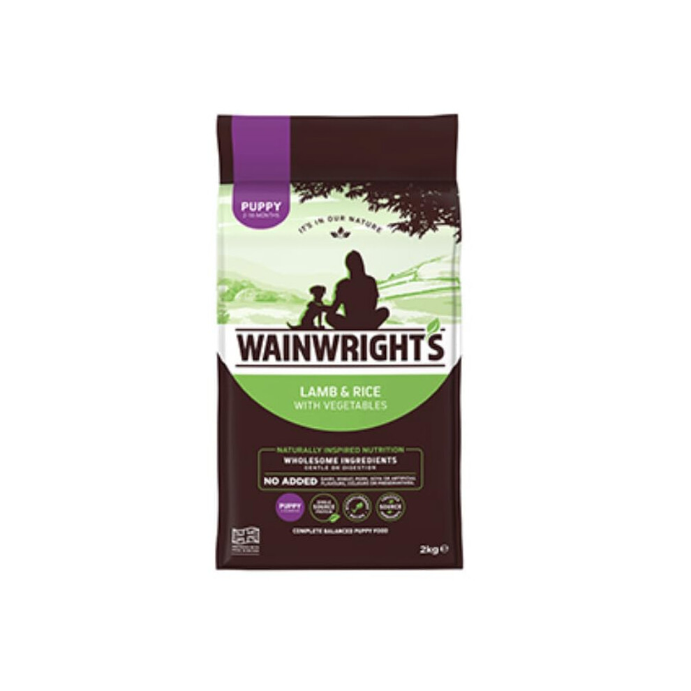 Nutritious Wainwright's Complete Dry Puppy Food Lamb And Brown Rice 2Kg