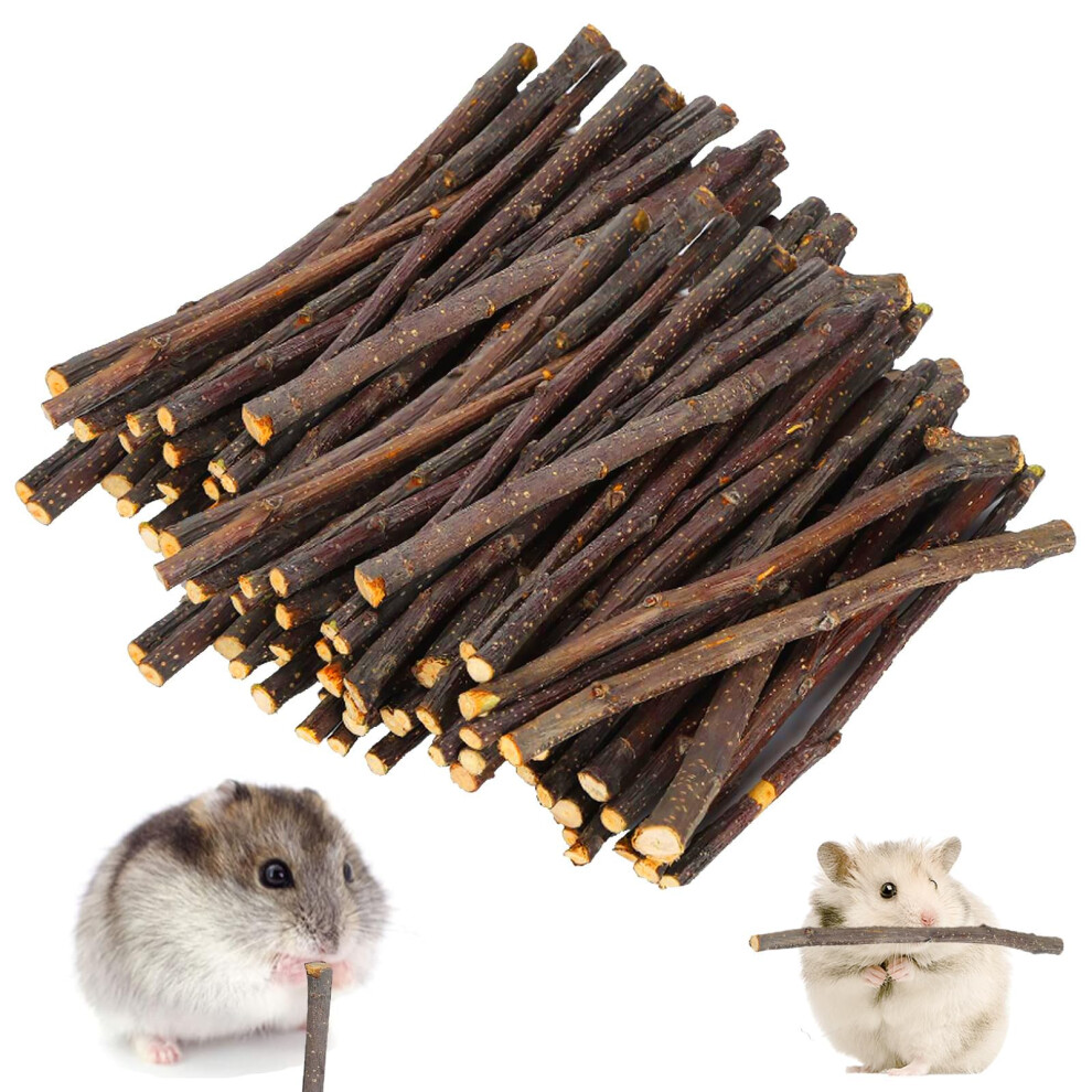 Dajing Apple Sticks Molar Toys For Rabbits, Chinchillas, Guinea Pigs, Parrots, Hamsters (200G)