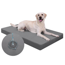 Favodormir Waterproof Large Dog Bed for Crate,Orthopedic Dog Mattress,Washable Removable PU Leather Cover,Foam Pet Bed Cushion,Travel Mat For Indoor&