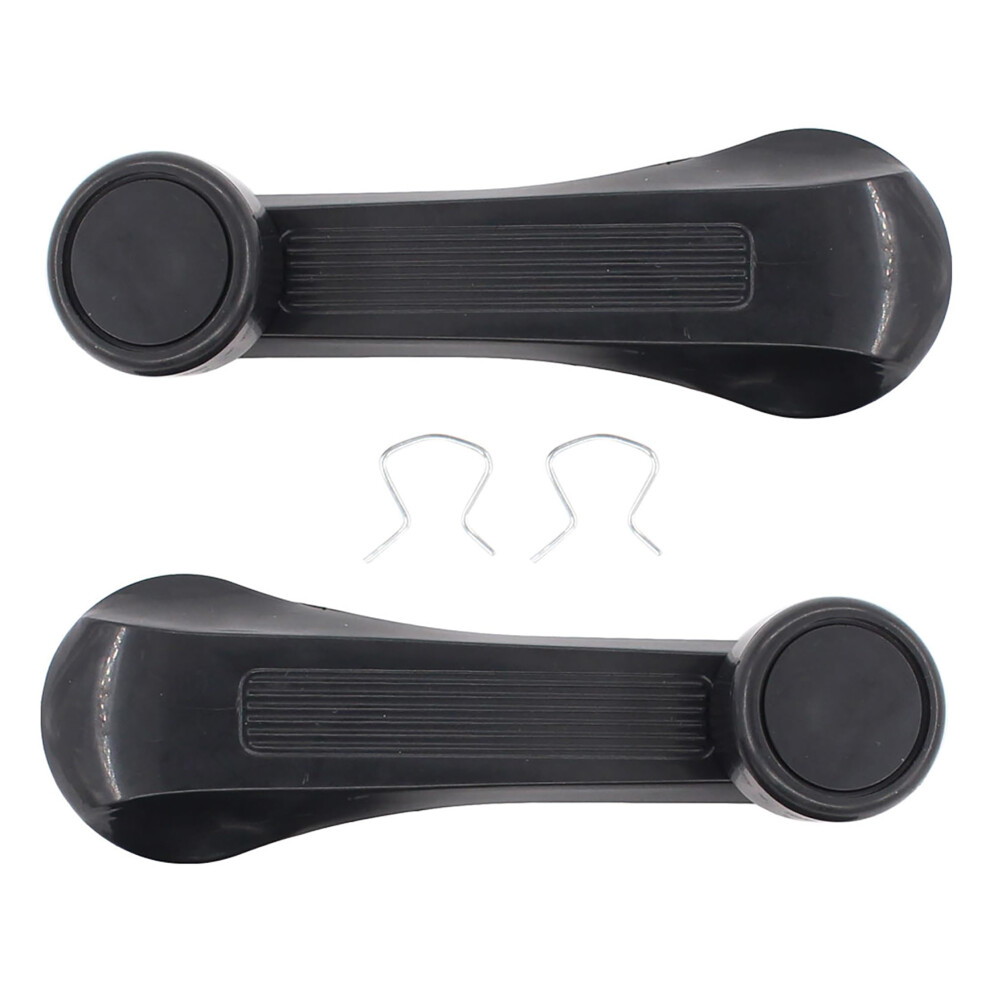 2Pcs Car Window Crank Handle Manual Regulator Replacement For Honda Civic 19842000 Black 9092120443042