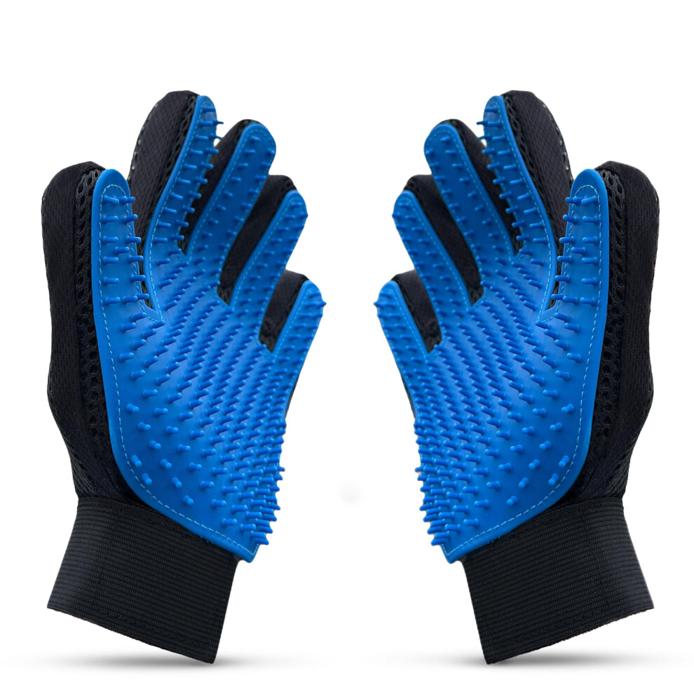 Pet Pew Pet Hair Removal Glove Â Grooming Gloves For Dogs & Cats | Cat Brush & Dog Hair Remover For Bath Shedding | Deshedding Mitt With 260 Silicon