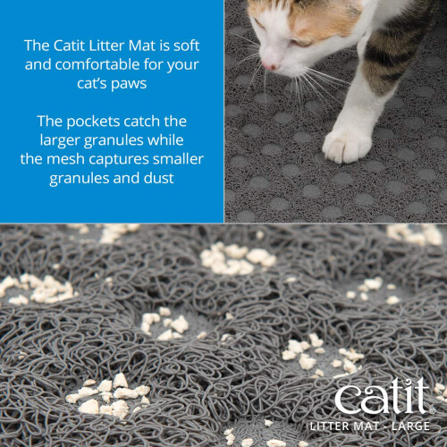 Catit Catit Litter Mat Large 60 x 90 cm,Gray 1